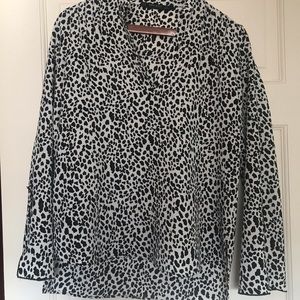 Zara leopard blouse